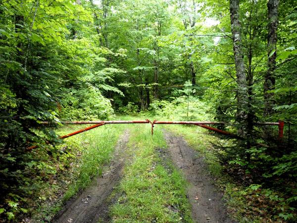 Gate on the road to Camp Oscar.