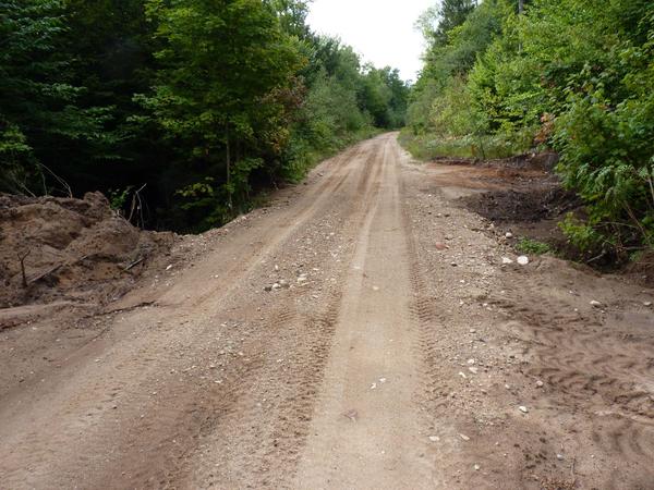 Remains of the work on the culverts along McCloud Grade.