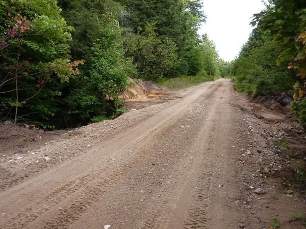 Remains of the work on the culverts along McCloud Grade.