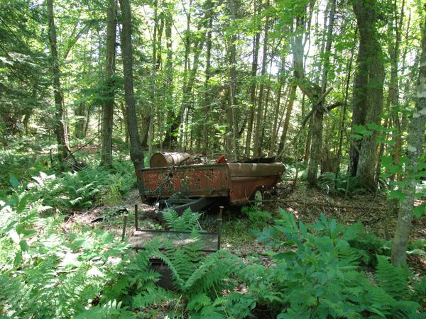 Old trailer at Camp Delton.