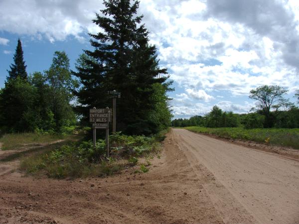 Street sign for the Airport road - Old Seney intersection.