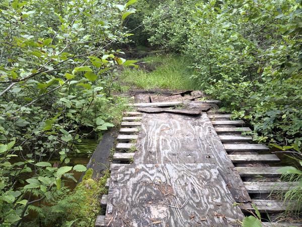 Bridge over the North Branch of the Two Hearted River.