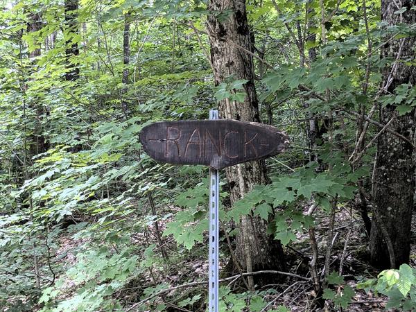 Name marker for camp on Weber Lake?