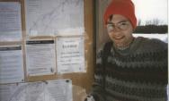 Me at Pictured Rocks information board