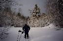 Jon skiing