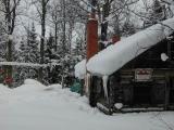 The Cabin from the trail in