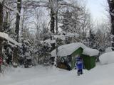 Scene around the cabin with Jon