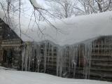 Icicles on bunk room