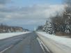 Approaching the Mackinaw Bridge.