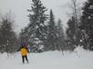 Matt skiing back to the cabin.