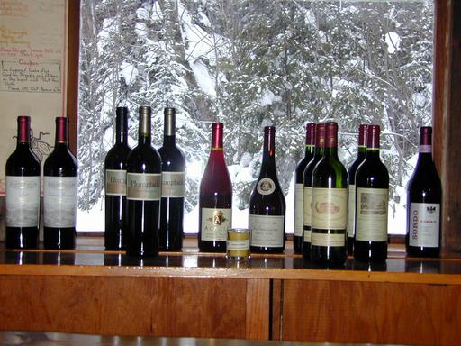 The wine we brought up.