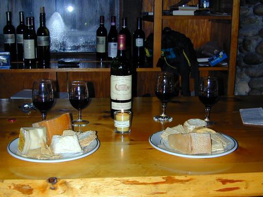 The Margaux with a selection of cheeses.