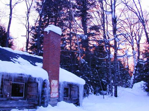 Sunset at the cabin.