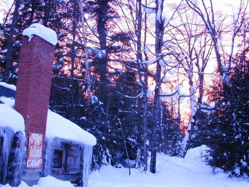 Sunset at the cabin.