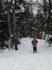 Jon and Amelia snowshoeing.