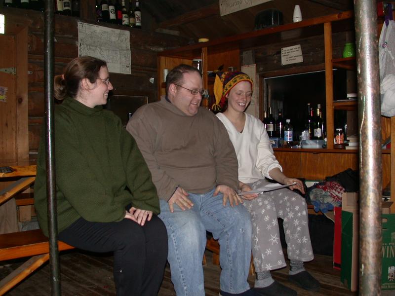 Amelia, Jon, and Vittoria performing the Master Pinot rap.