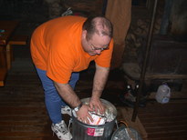 Jon repacking the can.