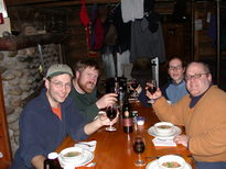 Me, Bill, Amelia, and Jon ready for dinner.