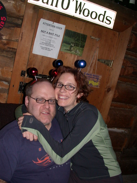 Jon and Amelia ready for the New Year's celebration.