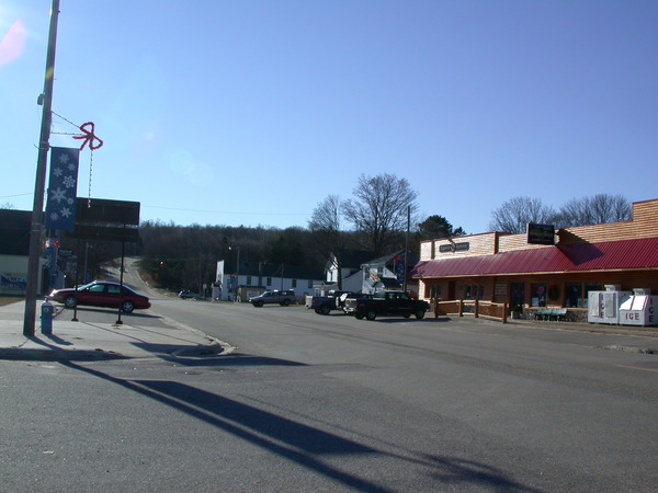 Main street in town.