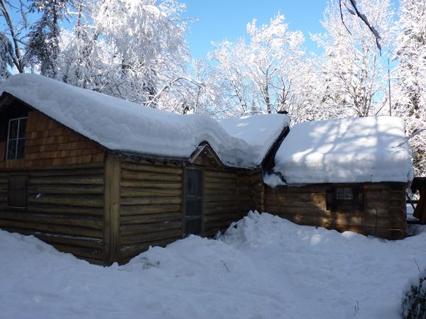 Bunk room side of the Cabin.