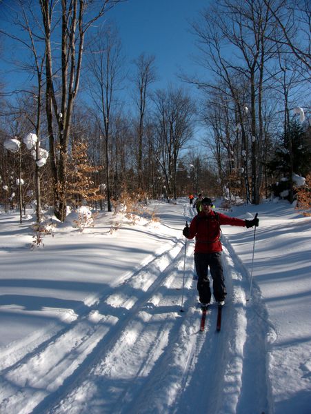 Cross country skiing.