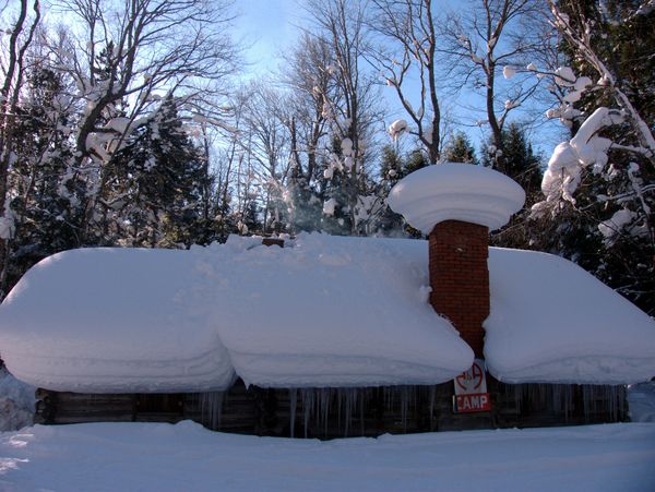 The Cabin after another day of use/heating.