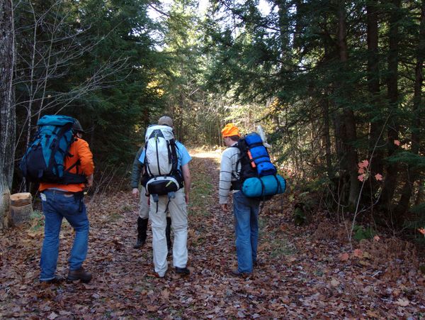 The Detroit crew heading out for adventure camping.