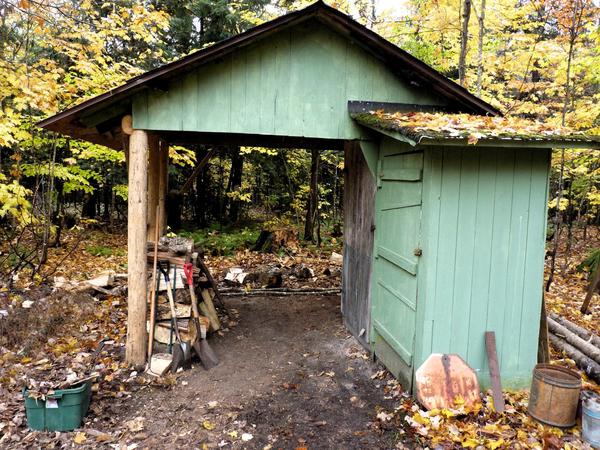 Woodshed cleaned out.