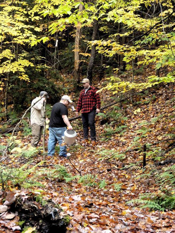 Brian, Jon, and Doug setting up targets.