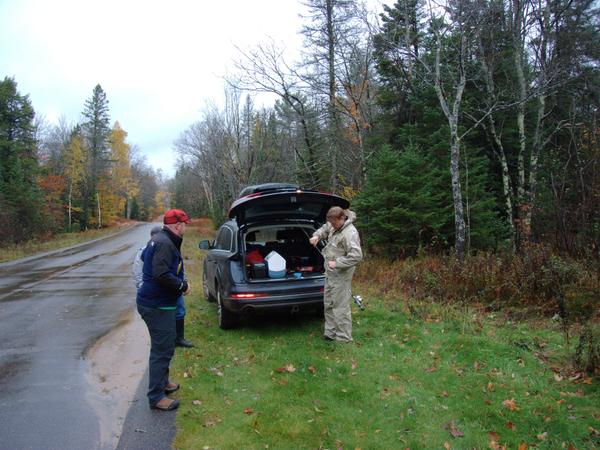 Bill ready to catch sticks (while tring to catch fish).