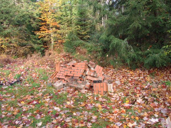 The growing debris pile.