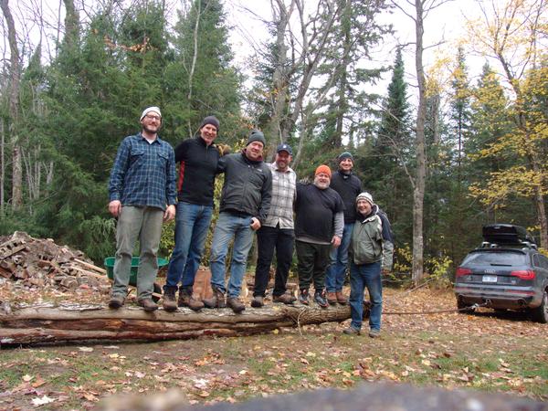 All of us with the downed tree.