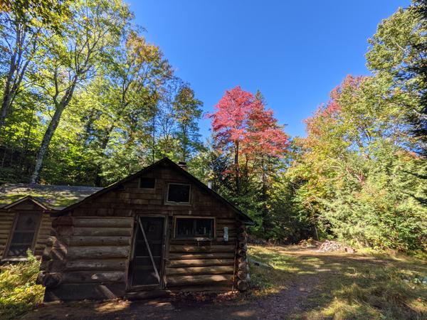 Fall colors near the Cabin coming out on a beautiful day.