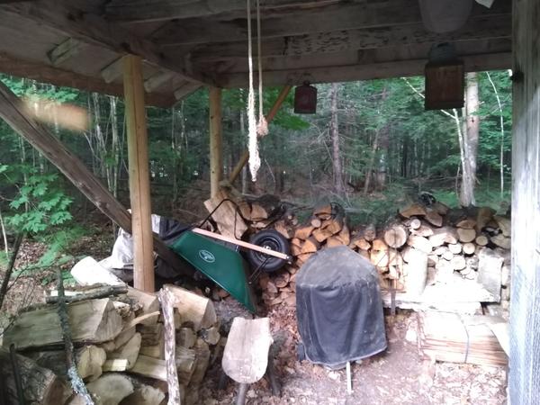 State of the woodshed.