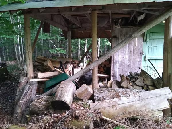State of the woodshed.