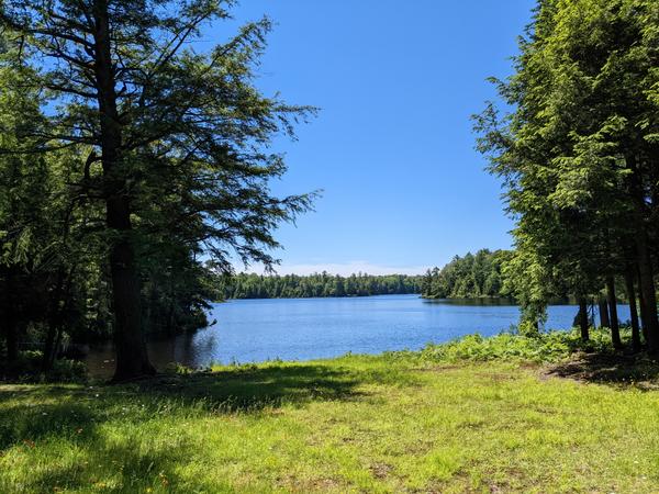 North Lake as seen from the front of the (only) cabin on the lake.