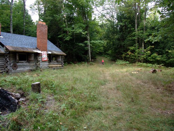 Frankie wandering away from the Cabin.