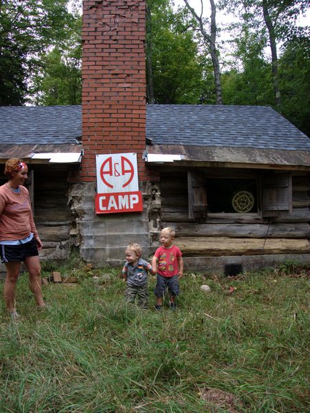 Frankie and Teddy at the Cabin.