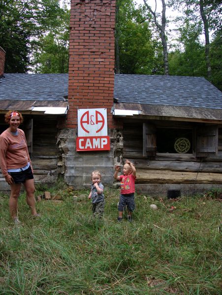 Frankie and Teddy at the Cabin.