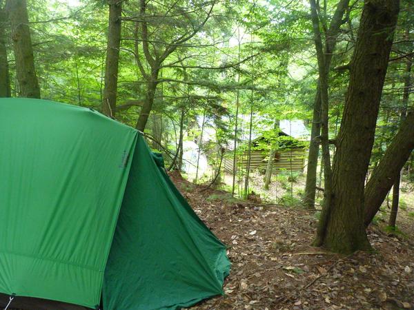 My tent in "Camp A&A Heights".