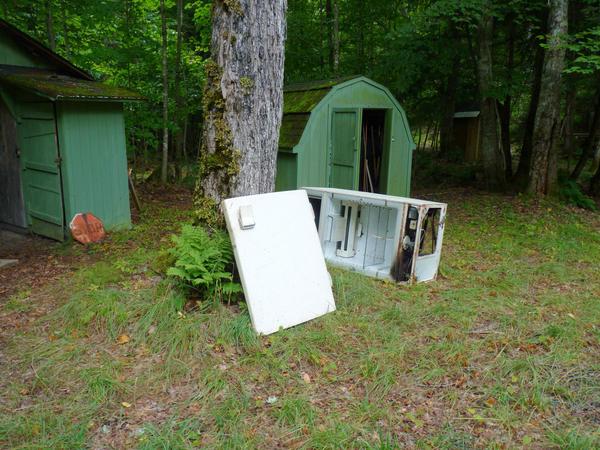 The old refrigerator.