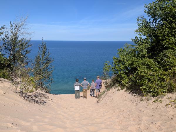 Overlooking the Log Slide in Pictured Rocks.