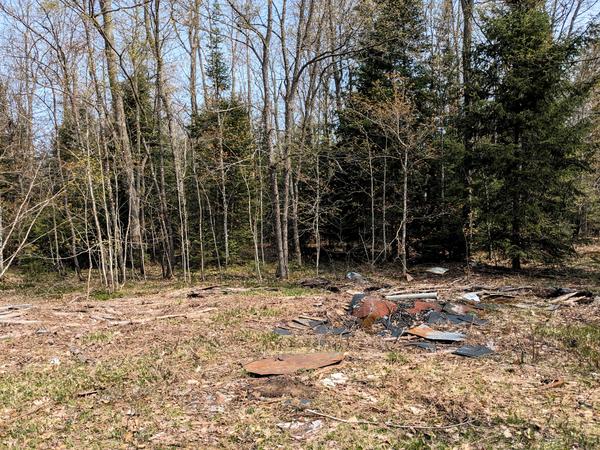 Ruined camp near the North Branch of the Two Hearted river.