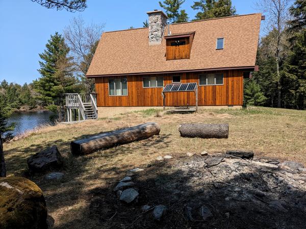 Beautiful cabin at  Lester's camp on Kennedy Lake.