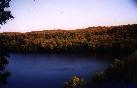 Tree lined lake