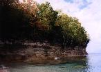 Closeup
	  of Pictured Rocks