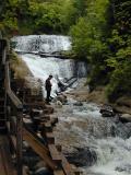 Phil and Bert in the falls.