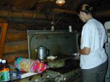 Vittoria making
	  dinner.